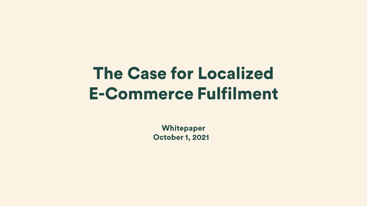 localize e-commerce fulfiment