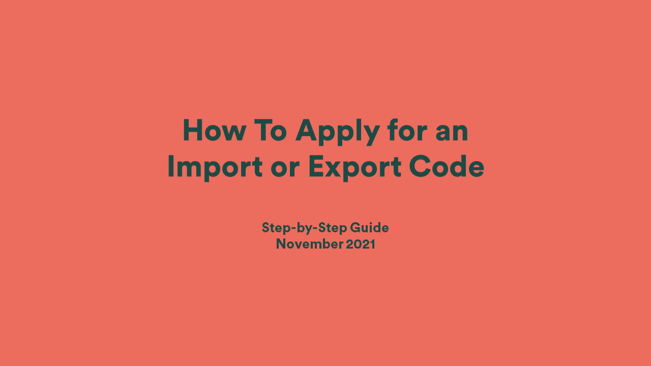 Import and Export Customs Code